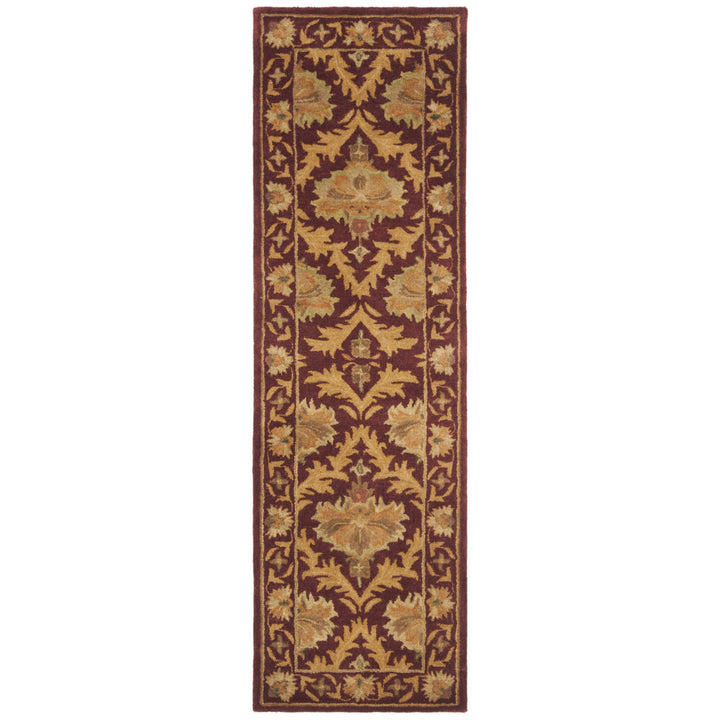 SAFAVIEH Antiquity AT54A Handmade Wine / Gold Rug Image 5