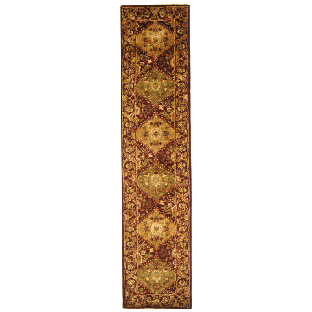 SAFAVIEH Antiquity Collection AT57B Handmade Wine Rug Image 3