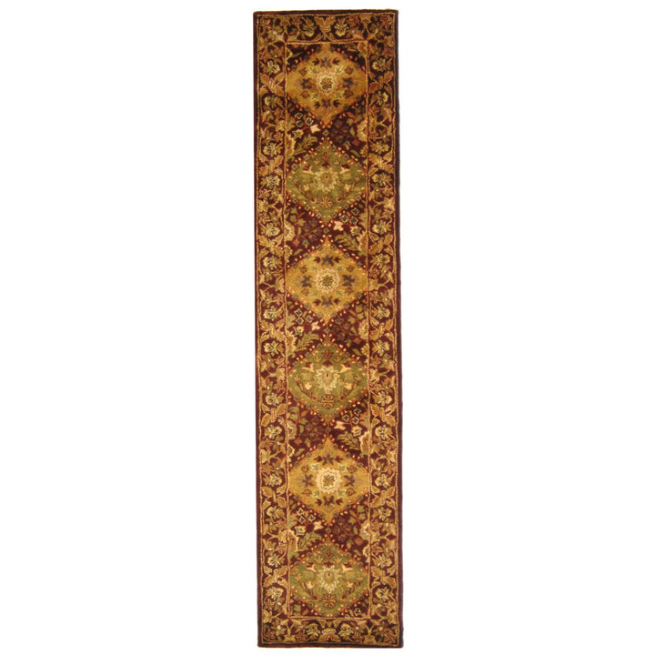 SAFAVIEH Antiquity Collection AT57B Handmade Wine Rug Image 1