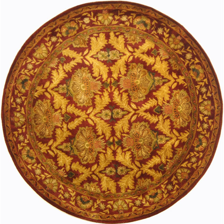 SAFAVIEH Antiquity AT54A Handmade Wine / Gold Rug Image 9