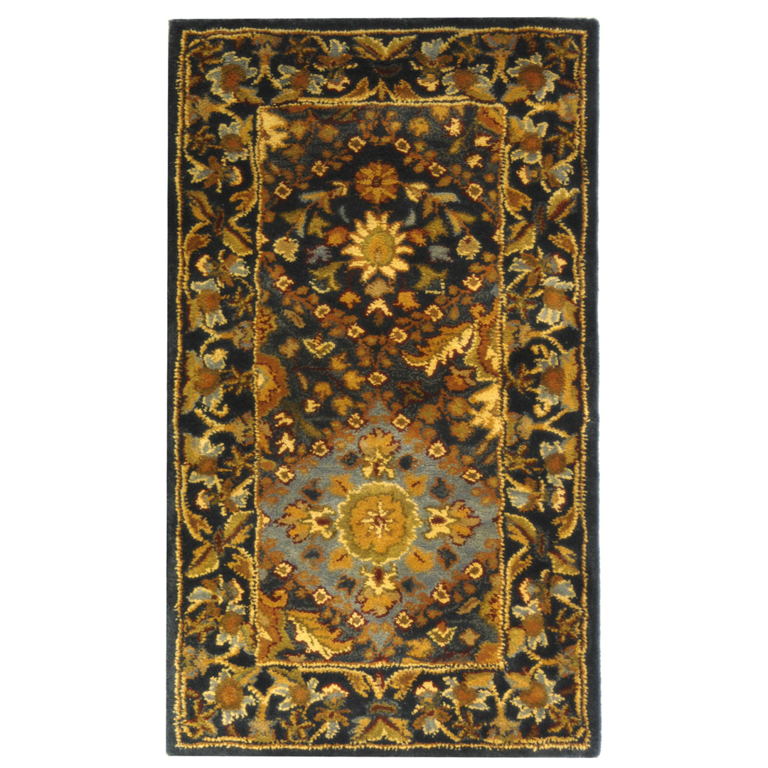 SAFAVIEH Antiquity Collection AT57A Handmade Blue Rug Image 4