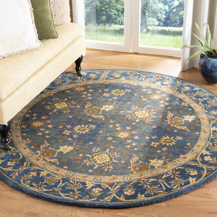 SAFAVIEH Antiquity Collection AT57A Handmade Blue Rug Image 11