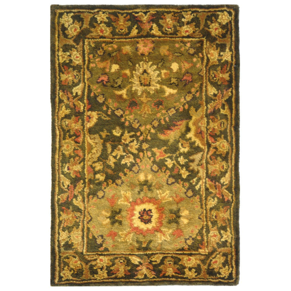 SAFAVIEH Antiquity Collection AT57C Handmade Olive Rug Image 2