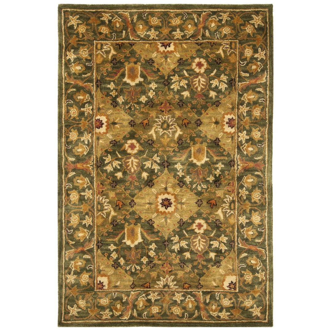 SAFAVIEH Antiquity Collection AT57C Handmade Olive Rug Image 6