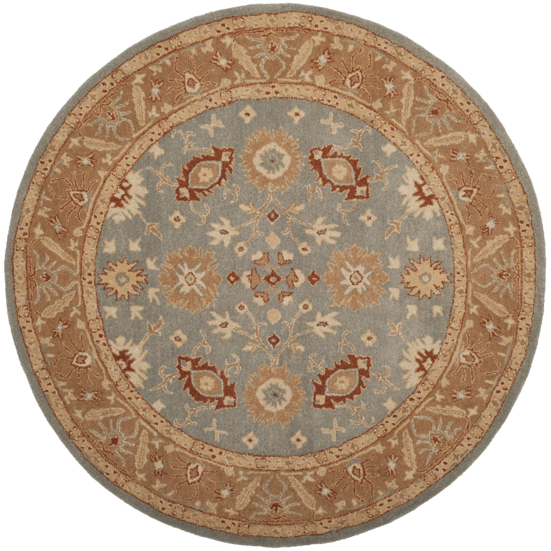 SAFAVIEH Antiquity AT61A Handmade Blue / Beige Rug Image 4