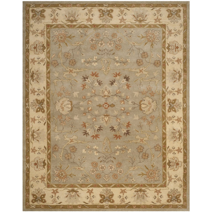 SAFAVIEH Antiquity AT62A Handmade Light Grey / Beige Rug Image 1