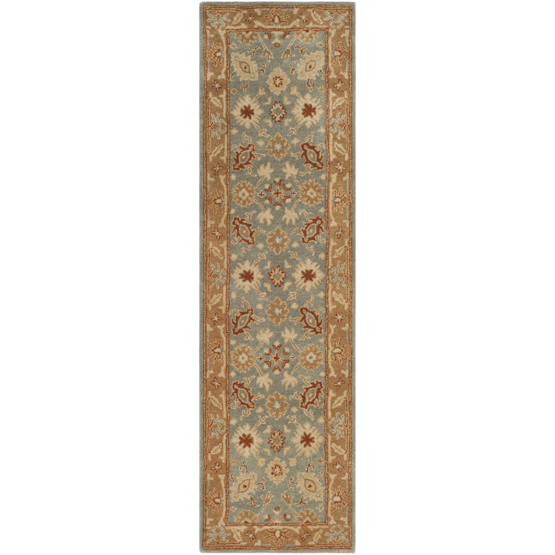 SAFAVIEH Antiquity AT61A Handmade Blue / Beige Rug Image 5