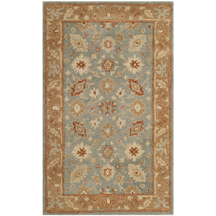 SAFAVIEH Antiquity AT61A Handmade Blue / Beige Rug Image 9