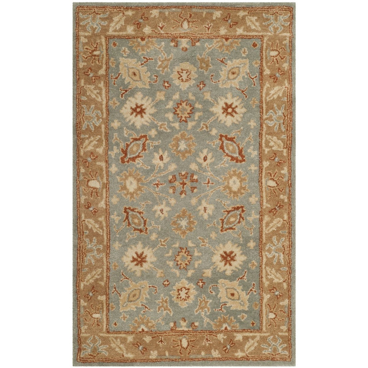 SAFAVIEH Antiquity AT61A Handmade Blue / Beige Rug Image 1