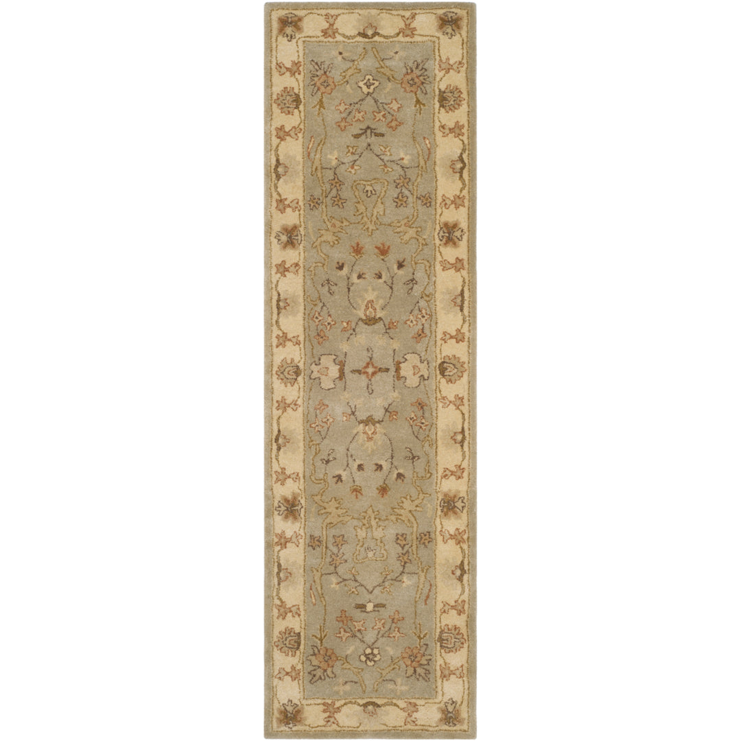 SAFAVIEH Antiquity AT62A Handmade Light Grey / Beige Rug Image 5