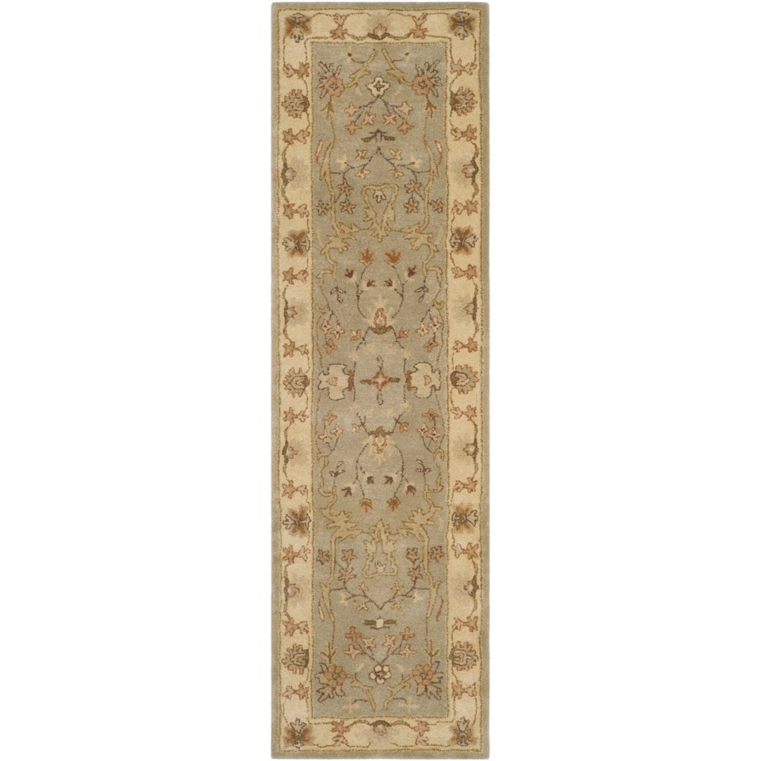 SAFAVIEH Antiquity AT62A Handmade Light Grey / Beige Rug Image 1