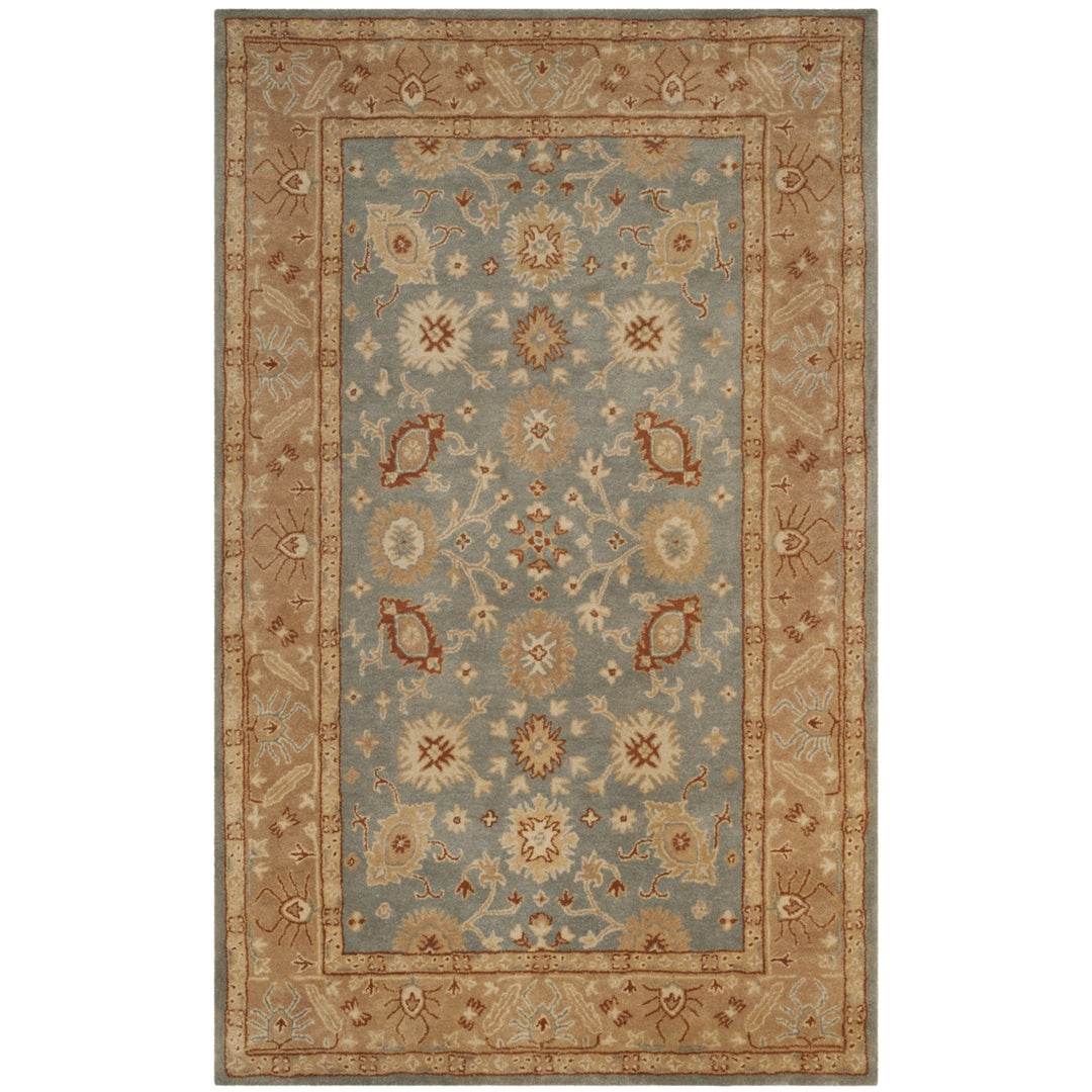 SAFAVIEH Antiquity AT61A Handmade Blue / Beige Rug Image 10