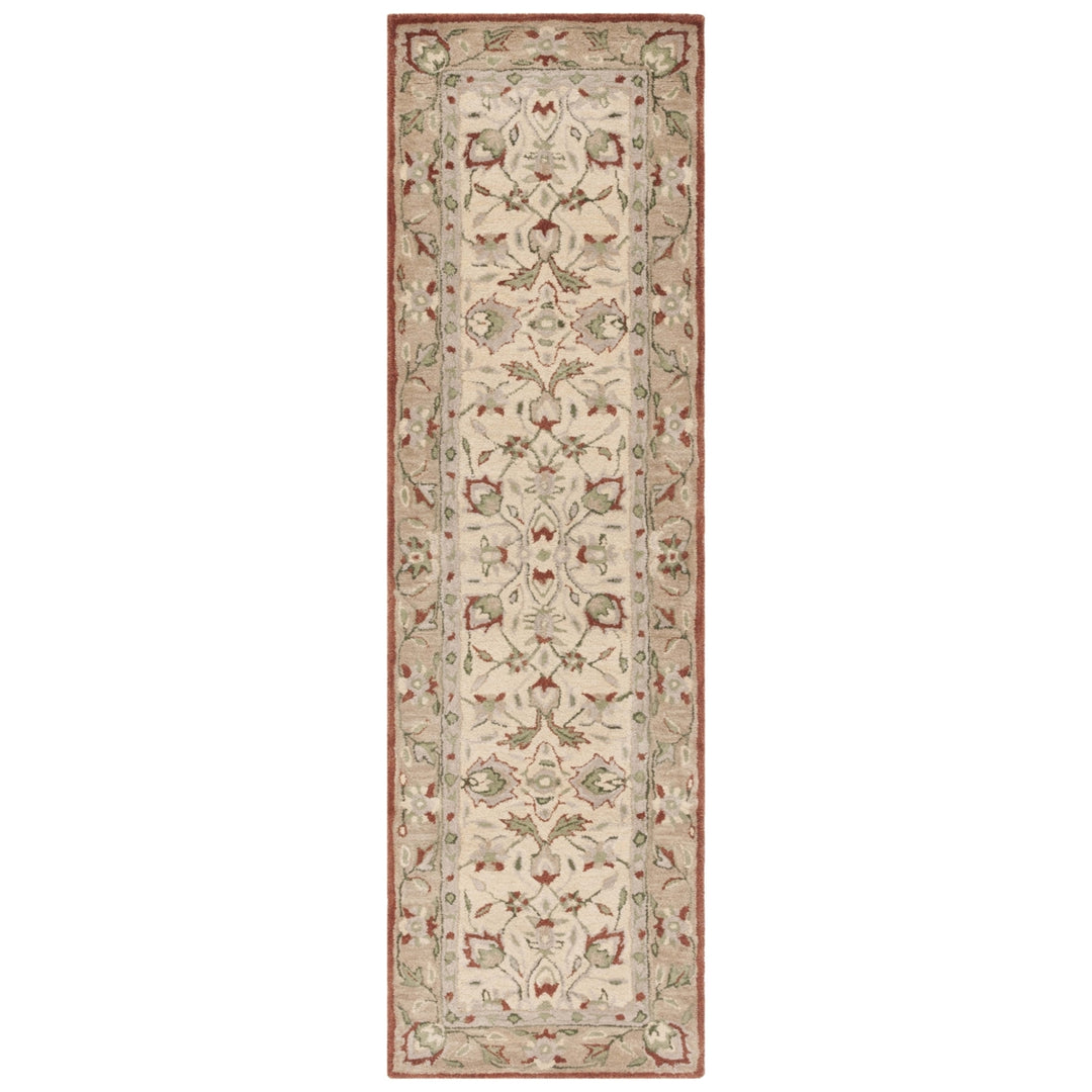 SAFAVIEH Antiquity AT65P Handmade Rust / Ivory Rug Image 2