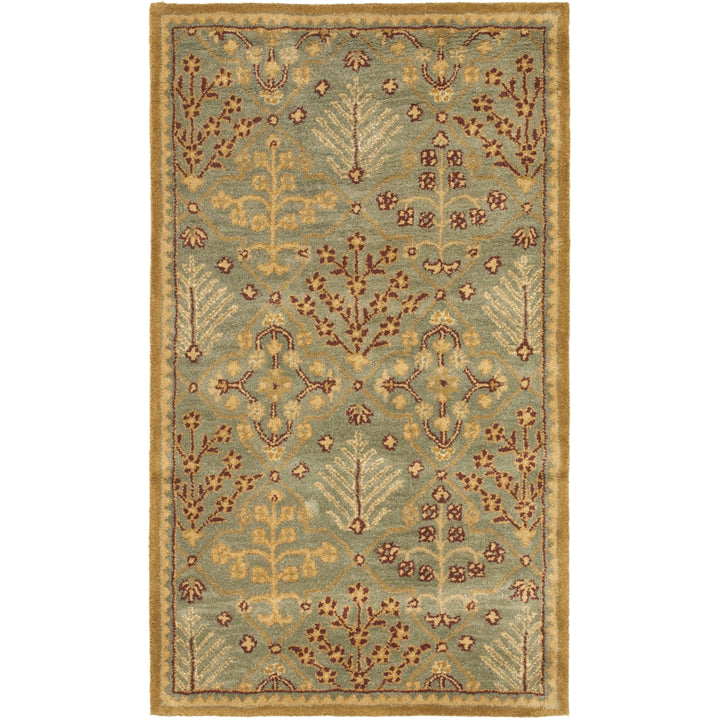 SAFAVIEH AT613A Antiquity Light Blue / Gold Image 4