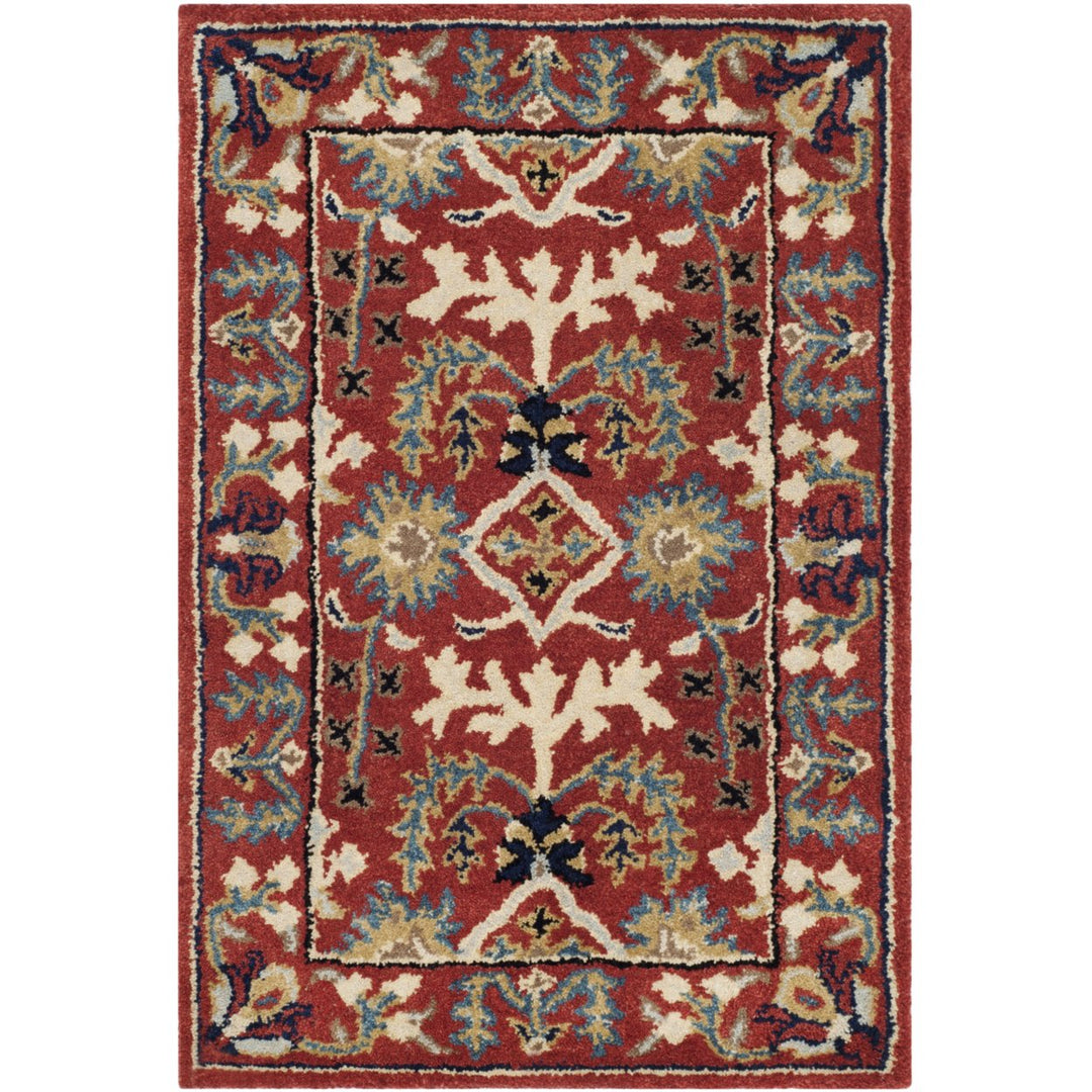 SAFAVIEH Antiquity AT64A Handmade Red / Multi Rug Image 2