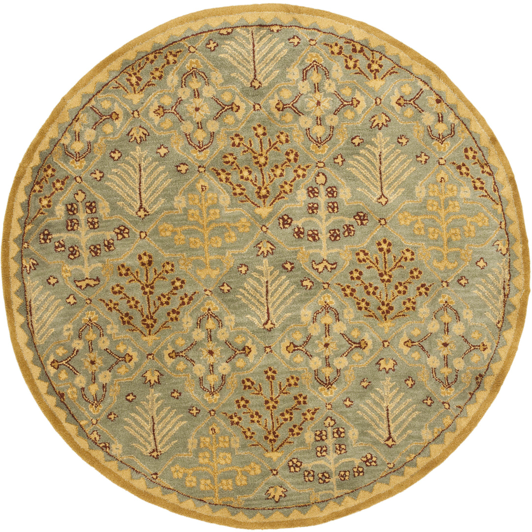 SAFAVIEH AT613A Antiquity Light Blue / Gold Image 6