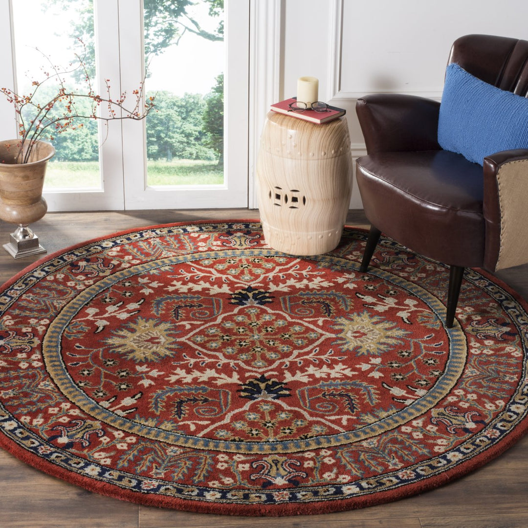 SAFAVIEH Antiquity AT64A Handmade Red / Multi Rug Image 8