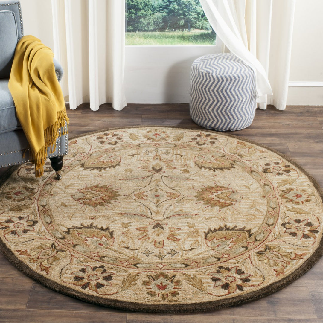 SAFAVIEH Antiquity AT812A Handmade Beige / Beige Rug Image 2