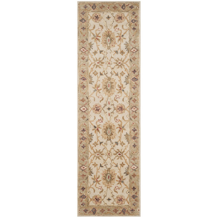 SAFAVIEH Antiquity AT816B Handmade Grey Beige / Sage Rug Image 5