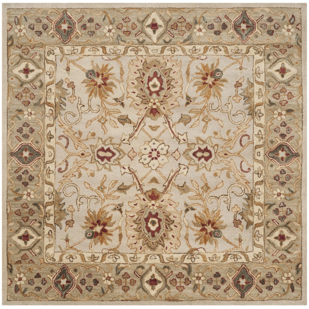 SAFAVIEH Antiquity AT816B Handmade Grey Beige / Sage Rug Image 6