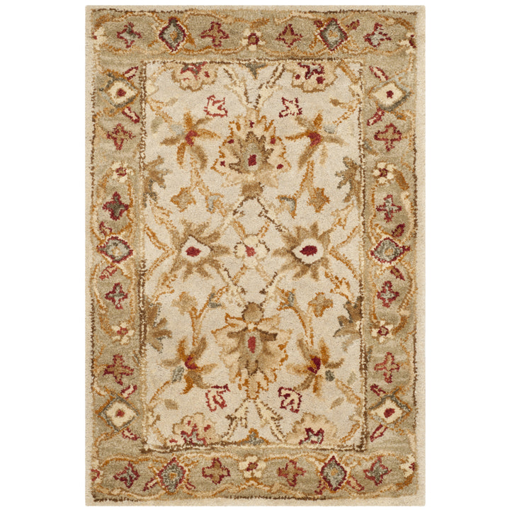 SAFAVIEH Antiquity AT816B Handmade Grey Beige / Sage Rug Image 8