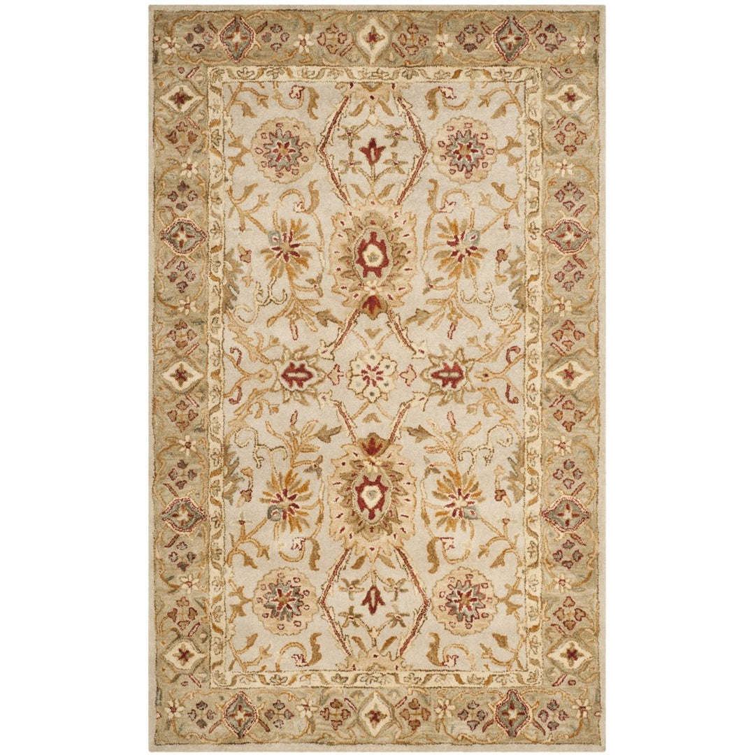 SAFAVIEH Antiquity AT816B Handmade Grey Beige / Sage Rug Image 10