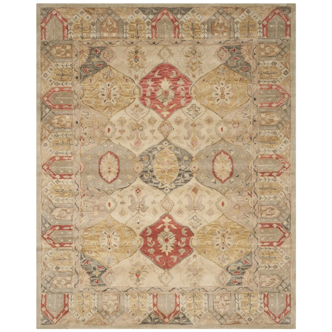 SAFAVIEH Antiquity AT830A Handmade Beige / Multi Rug Image 1