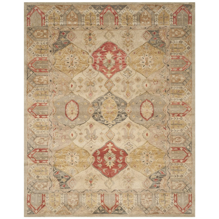 SAFAVIEH Antiquity AT830A Handmade Beige / Multi Rug Image 1