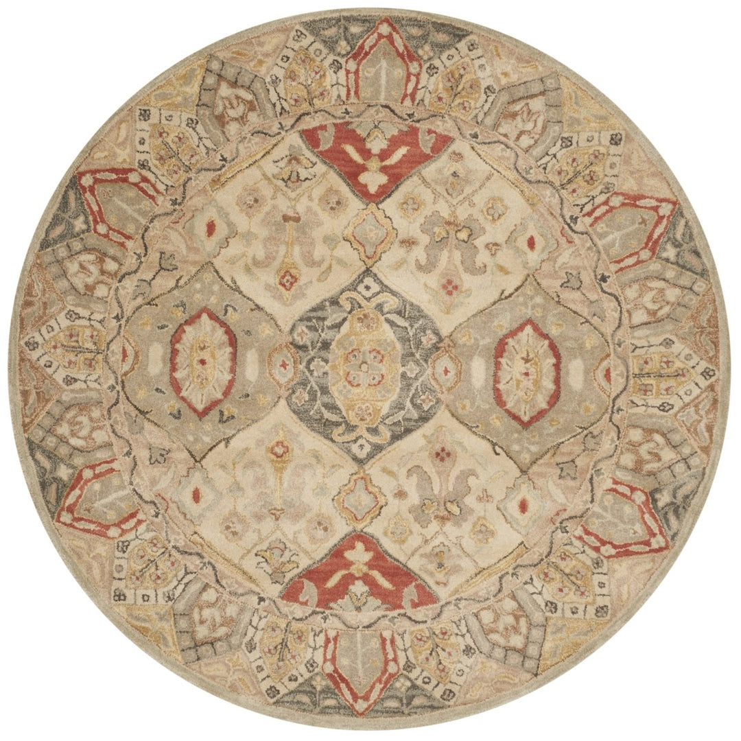 SAFAVIEH Antiquity AT830A Handmade Beige / Multi Rug Image 4