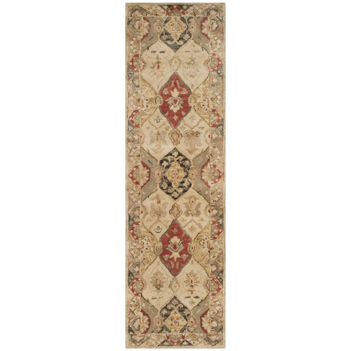 SAFAVIEH Antiquity AT830A Handmade Beige / Multi Rug Image 5