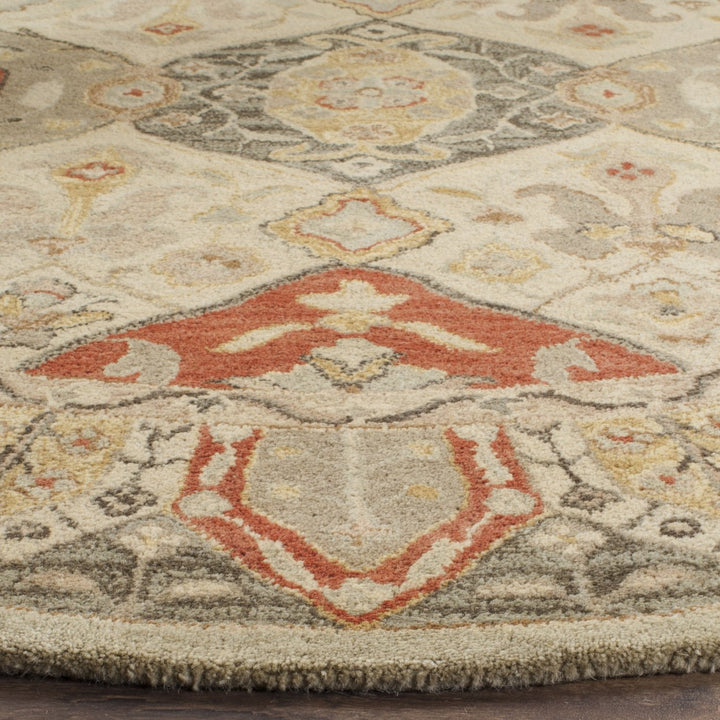 SAFAVIEH Antiquity AT830A Handmade Beige / Multi Rug Image 7