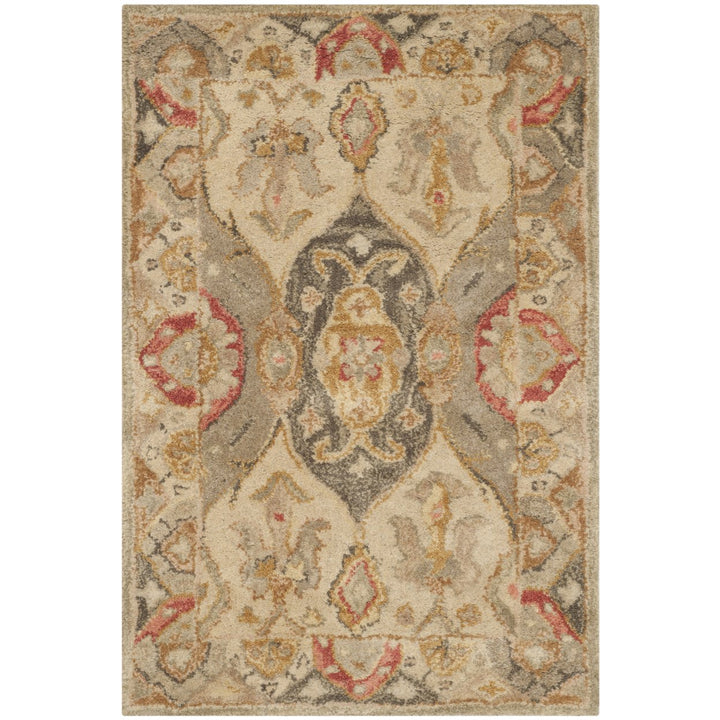 SAFAVIEH Antiquity AT830A Handmade Beige / Multi Rug Image 8