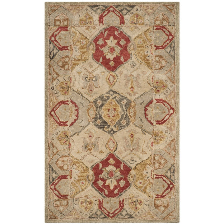 SAFAVIEH Antiquity AT830A Handmade Beige / Multi Rug Image 9