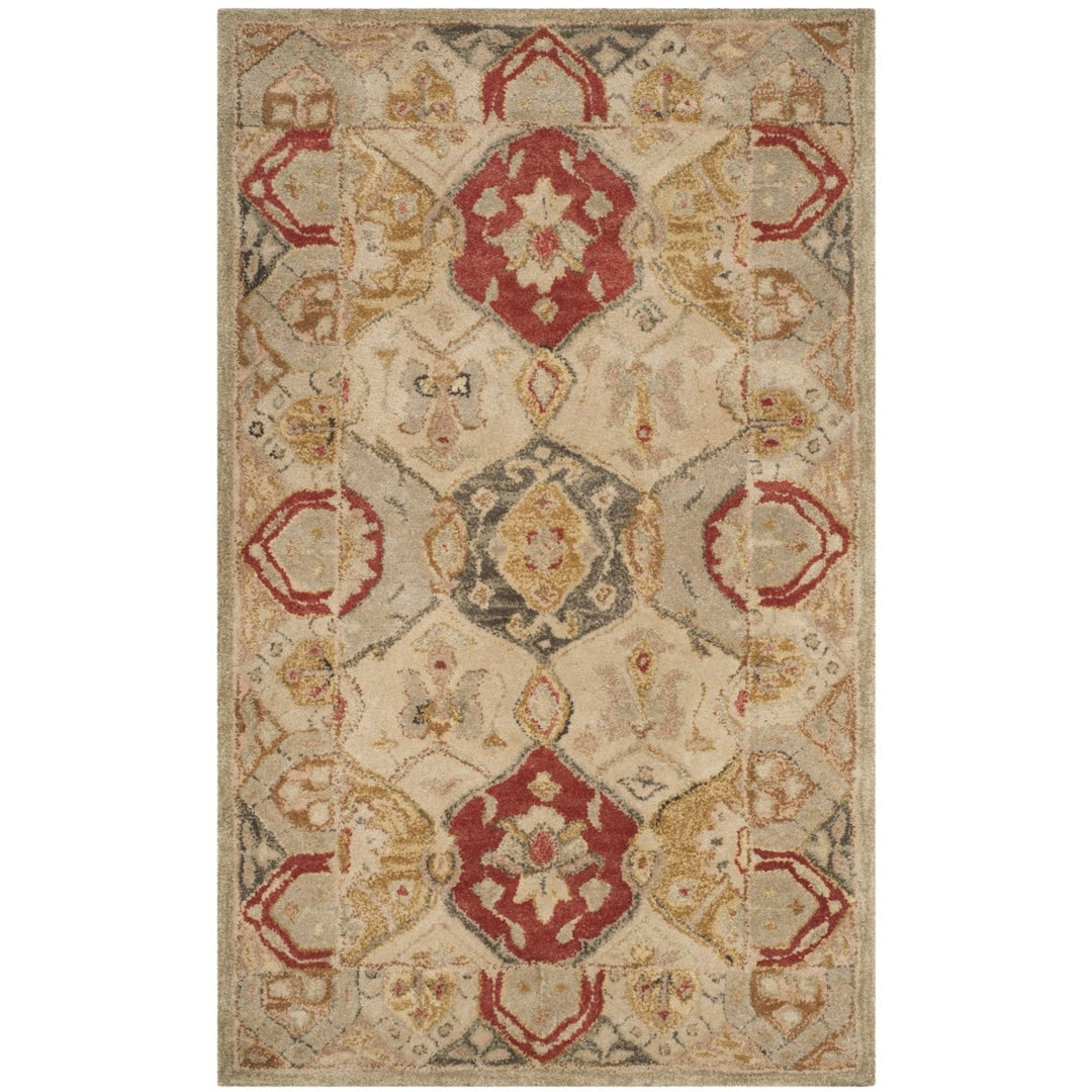 SAFAVIEH Antiquity AT830A Handmade Beige / Multi Rug Image 1