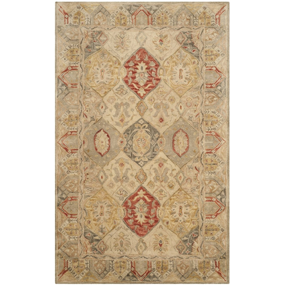 SAFAVIEH Antiquity AT830A Handmade Beige / Multi Rug Image 10