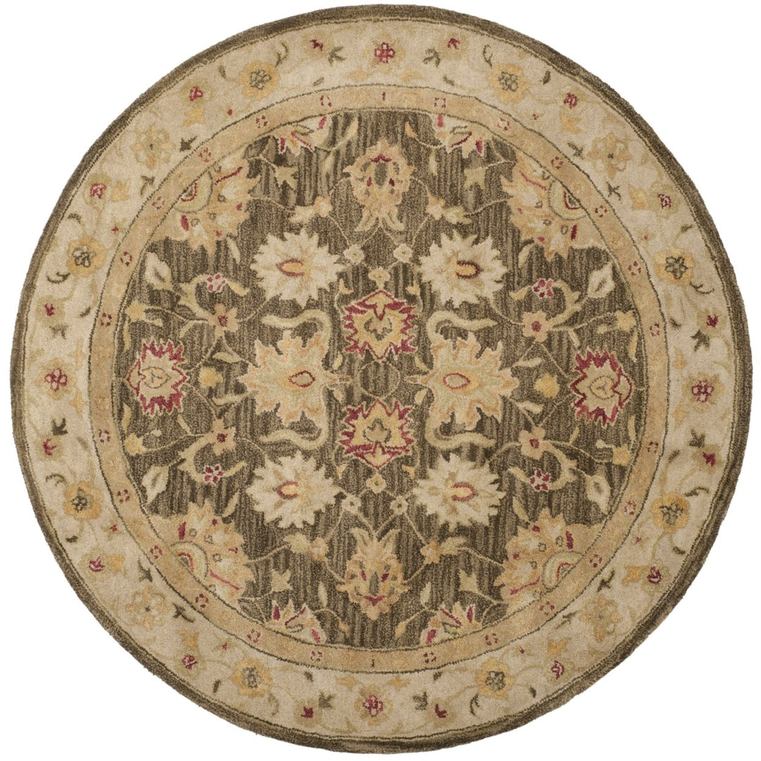 SAFAVIEH Antiquity AT853A Handmade Olive Grey /Beige Rug Image 4