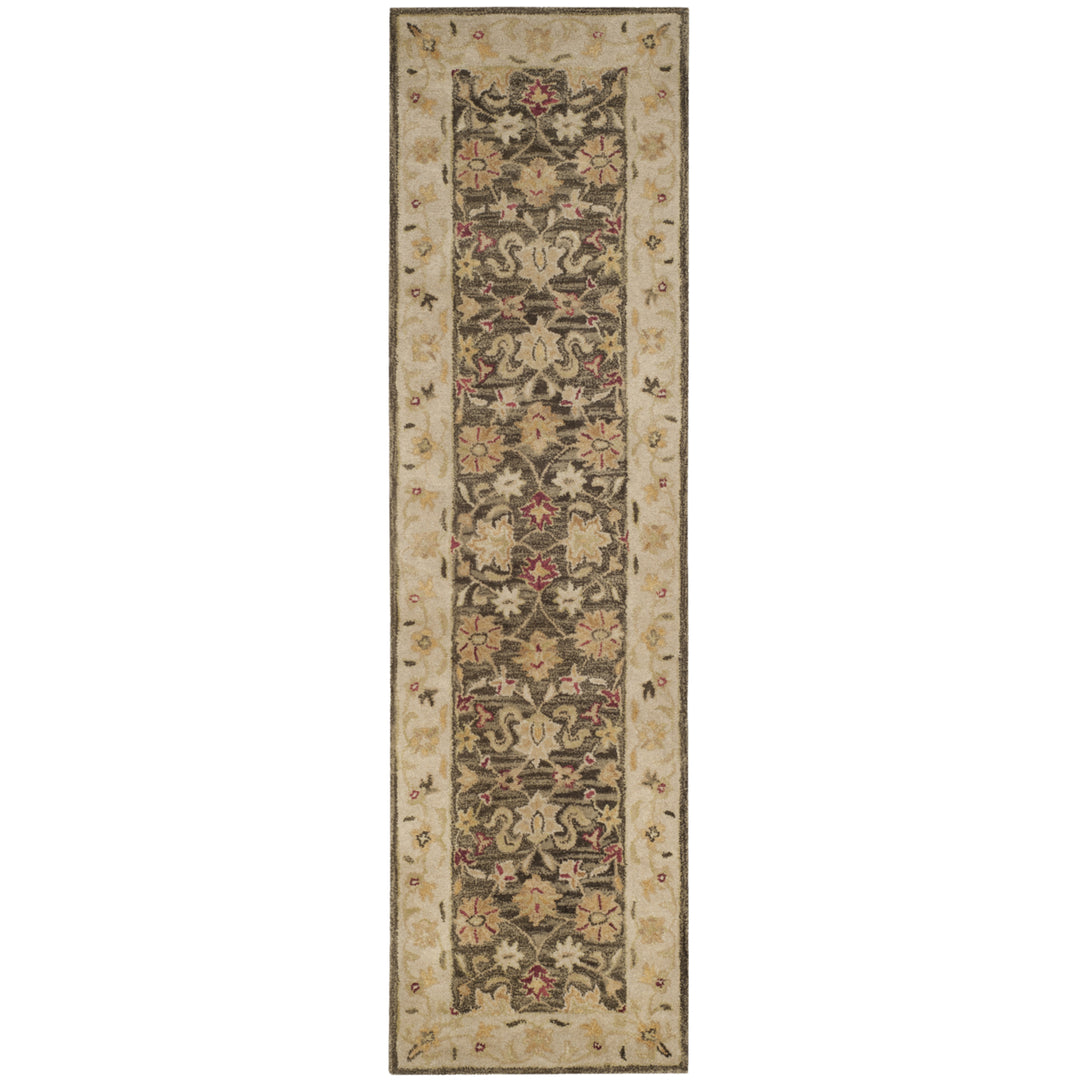 SAFAVIEH Antiquity AT853A Handmade Olive Grey /Beige Rug Image 5