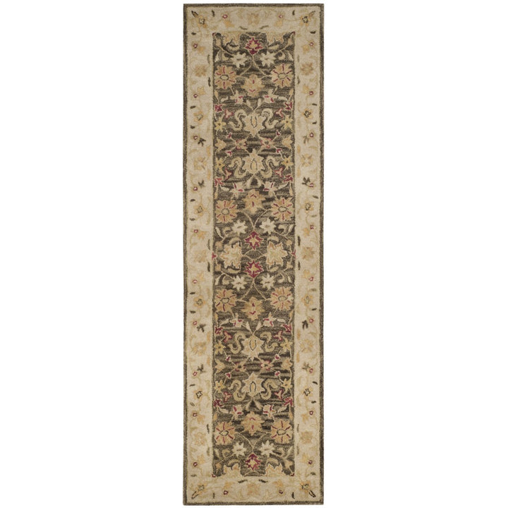 SAFAVIEH Antiquity AT853A Handmade Olive Grey /Beige Rug Image 1