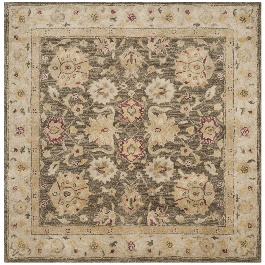 SAFAVIEH Antiquity AT853A Handmade Olive Grey /Beige Rug Image 6