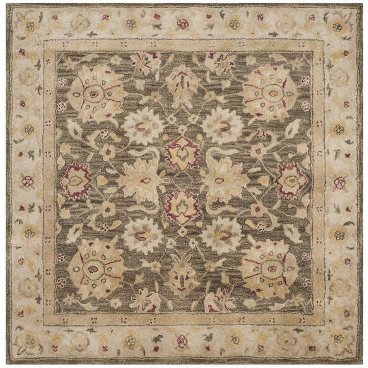 SAFAVIEH Antiquity AT853A Handmade Olive Grey /Beige Rug Image 1