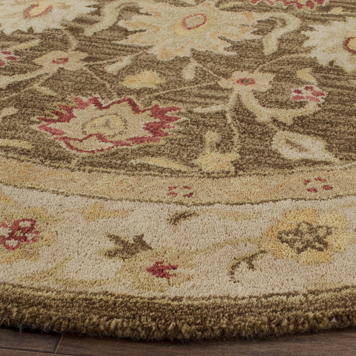 SAFAVIEH Antiquity AT853A Handmade Olive Grey /Beige Rug Image 7