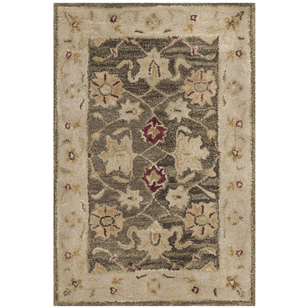 SAFAVIEH Antiquity AT853A Handmade Olive Grey /Beige Rug Image 8