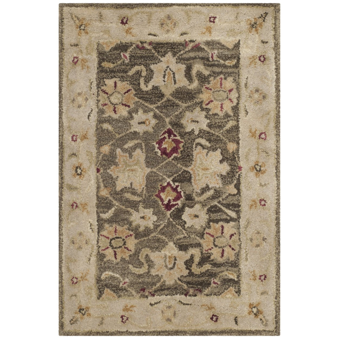 SAFAVIEH Antiquity AT853A Handmade Olive Grey /Beige Rug Image 1