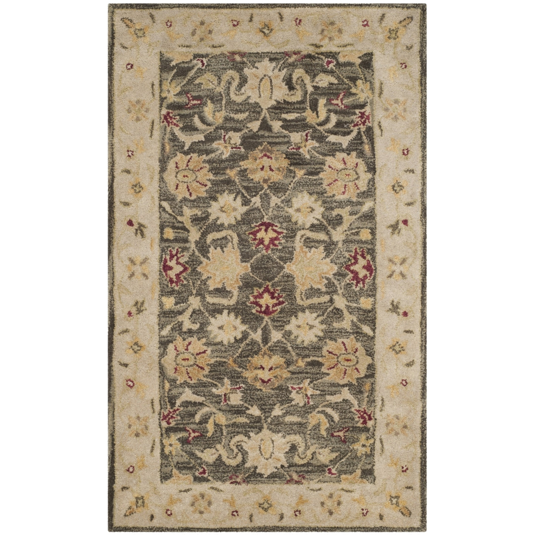 SAFAVIEH Antiquity AT853A Handmade Olive Grey /Beige Rug Image 9