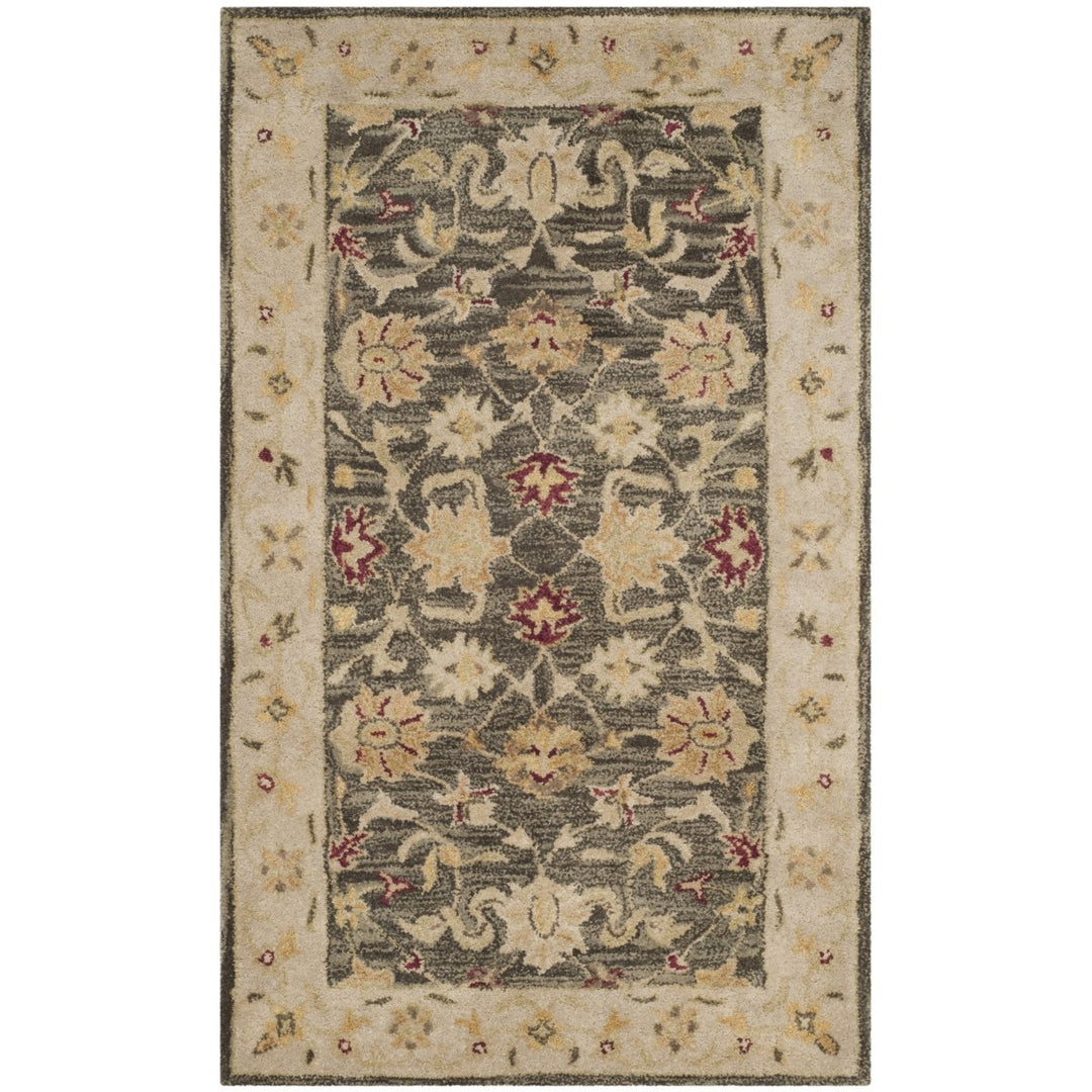 SAFAVIEH Antiquity AT853A Handmade Olive Grey /Beige Rug Image 1