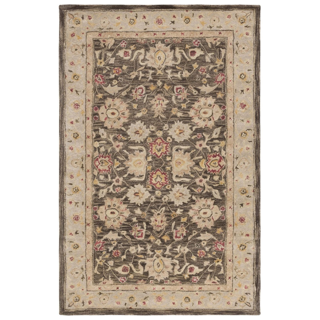 SAFAVIEH Antiquity AT853A Handmade Olive Grey /Beige Rug Image 10