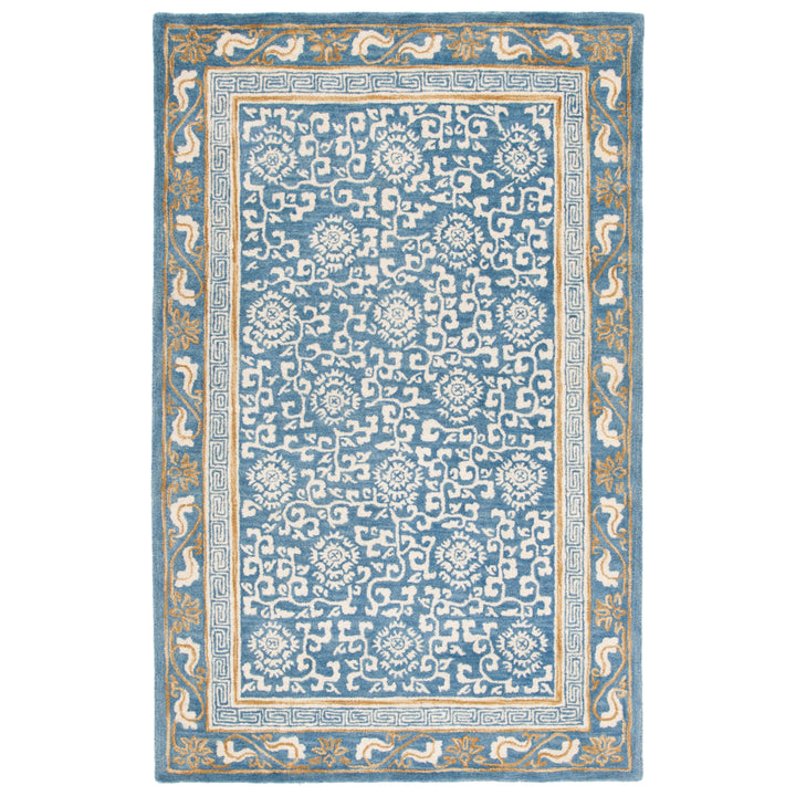 SAFAVIEH Antiquity AT860M Handmade Blue / Ivory Rug Image 1