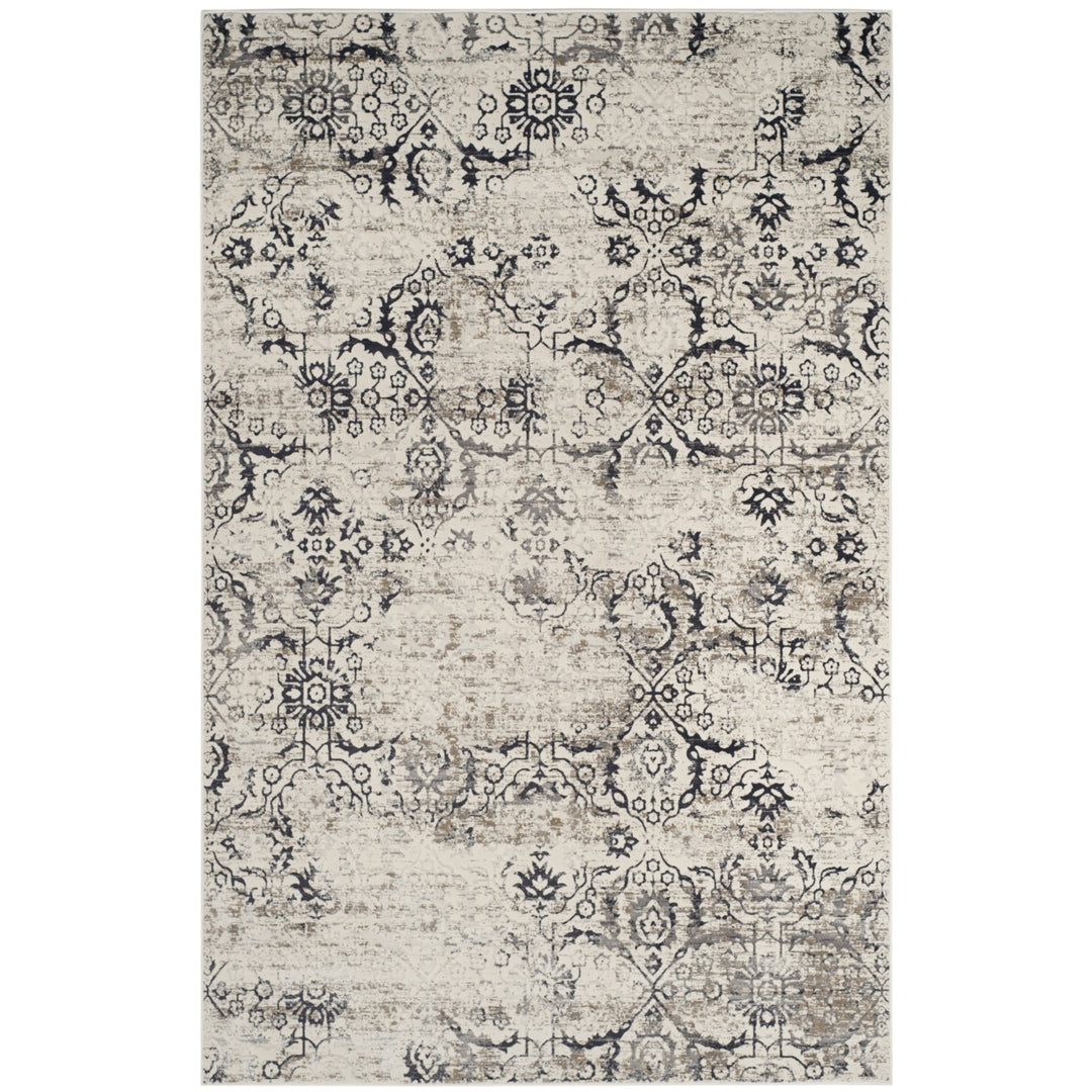 SAFAVIEH Artifact Collection ATF237A Charcoal / Cream Rug Image 7