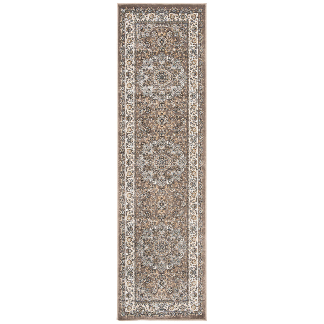 SAFAVIEH Atlas Collection ATL668E Taupe/Blue Rug Image 3