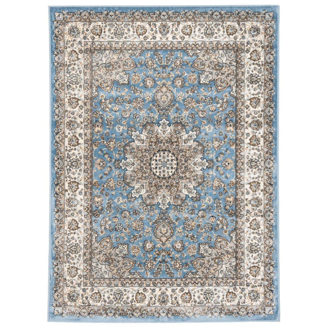 SAFAVIEH Atlas Collection ATL668L Blue/Ivory Rug Image 1